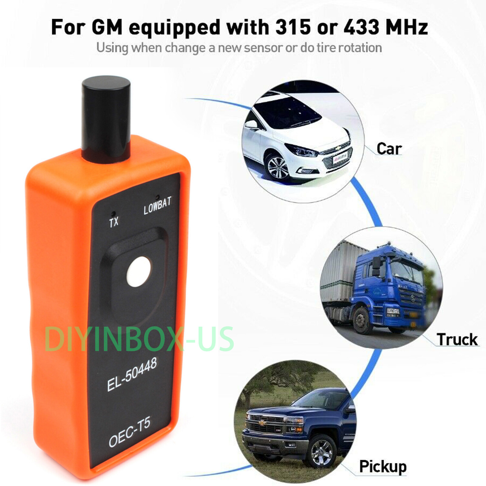 EL-50448 TPMS Reset Relearn Diagnostic Tool Car Tire Pressure Monitor Sensor US