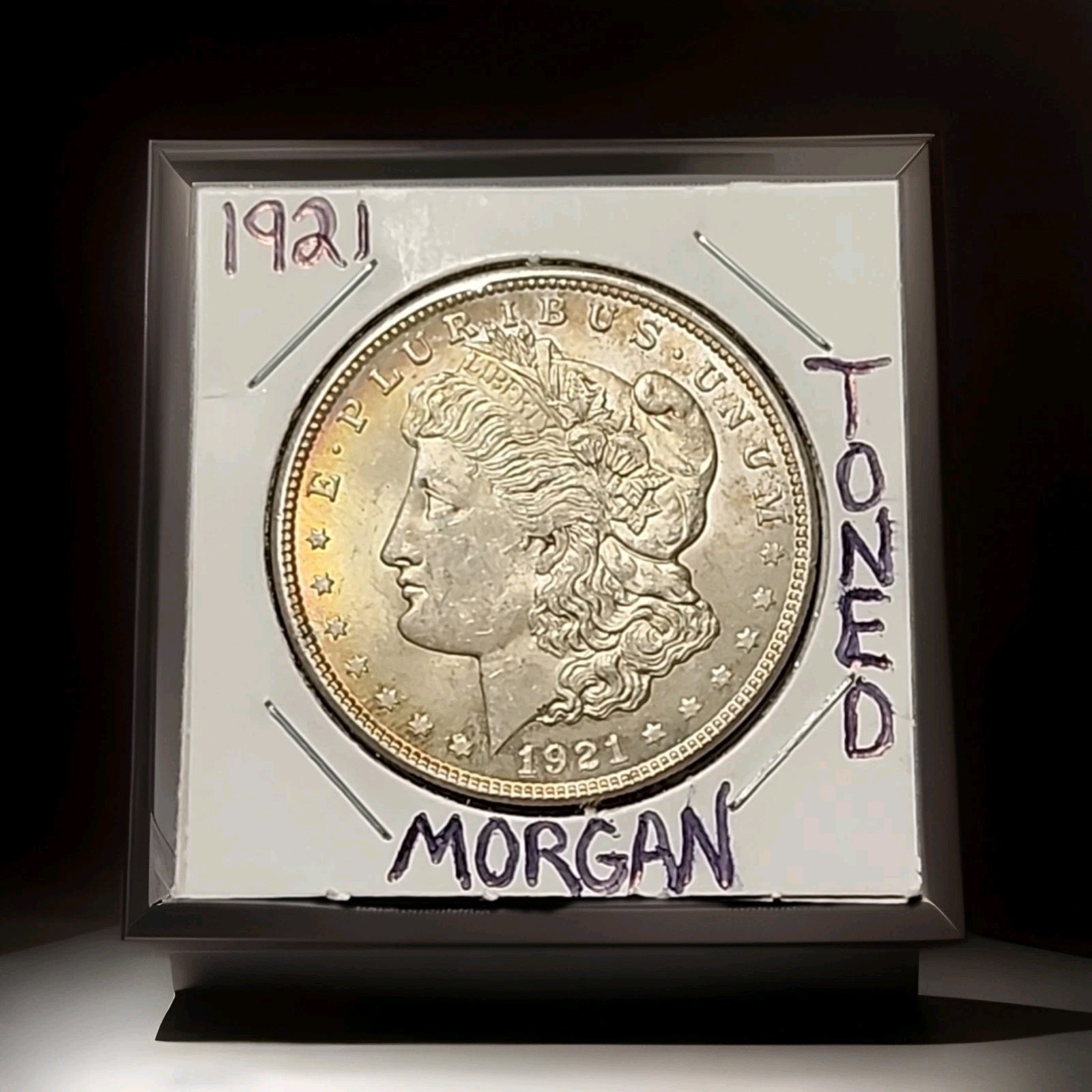 🚨1921 Morgan Silver Dollar☆Brilliant Uncirculated☆🔥Gorgeous Toning☆