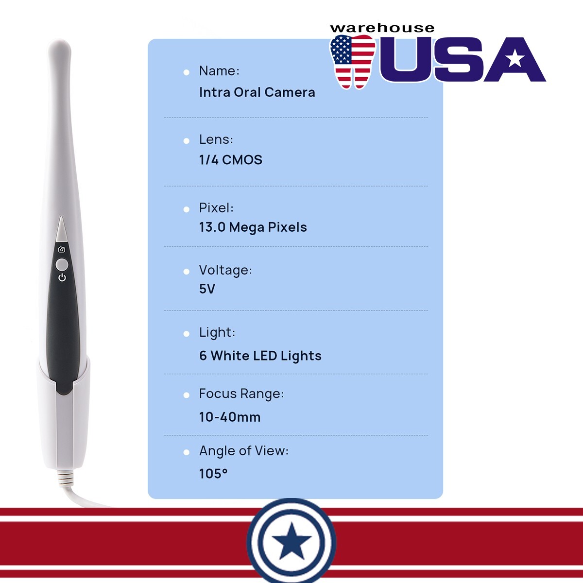 Dental Intraoral Camera USB Digital Imaging Intra Oral Endoscope CF-686A