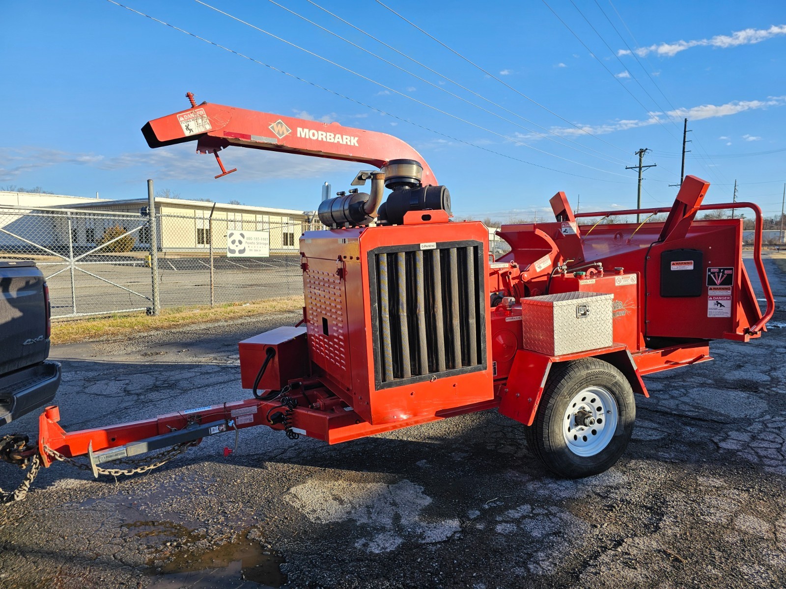 Morbark Beever M12R 367 Hours Auto Feed Perkins Turbo Diesel 12" Wood Chipper