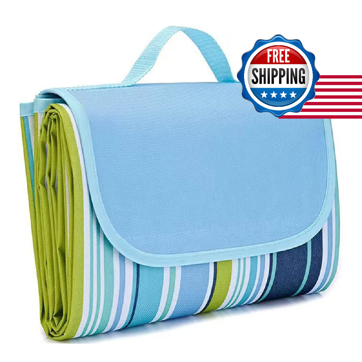 LRUUIDDE Large 80x60 Beach Blanket Waterproof Sandproof Picnic Blanket Portable