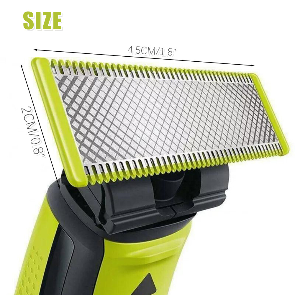 2 Blades Norelco QP210/80 OneBlade Replacement Head for QP2520 /QP6510 /QP6520