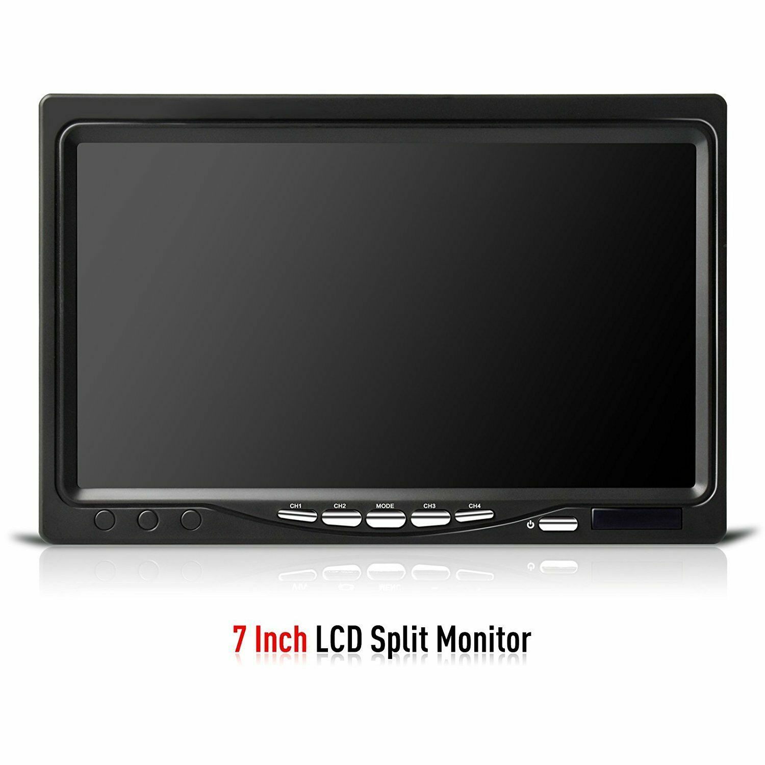 7" Quad Split Monitor+4x SideView Backup Camera System For Semi Truck Trailer RV