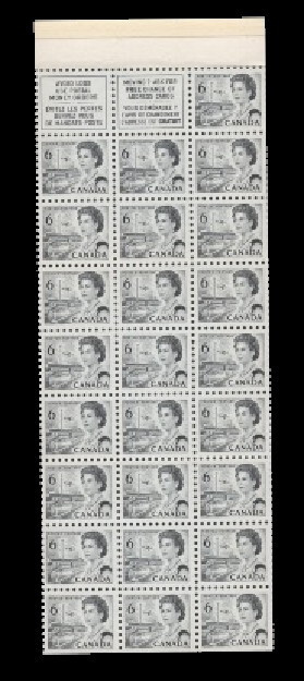 CENTENNIAL 1967 BOOKLET #61 Major PANE CUTTER VARIETY RIGHT Elusive LF/fl $75.00