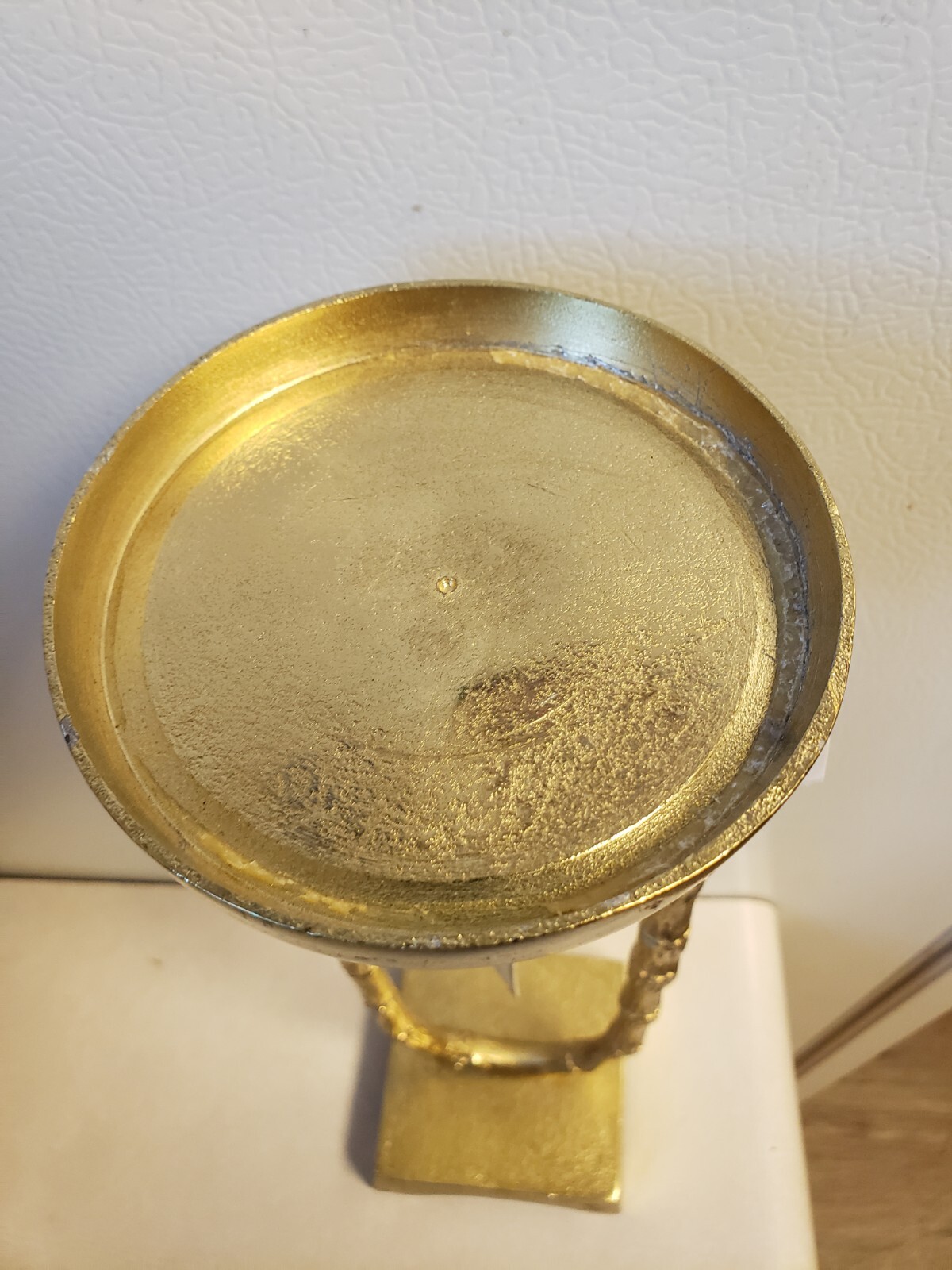 Uniquely Crafted by Artisans in India Metal Bamboo Candle Holder 13.5" Tall 