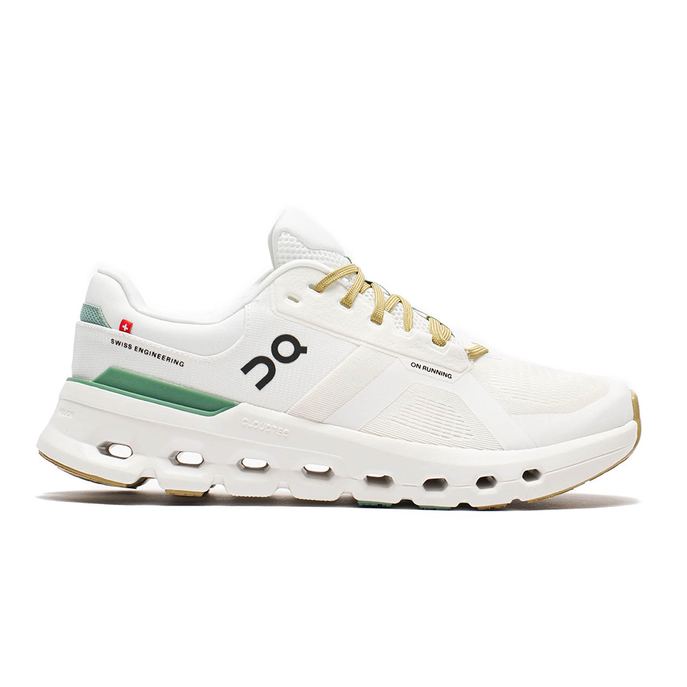 ON Cloudrunner 2 Undyed/Green Running Shoes Superfoam Comfort Women's Sneakers