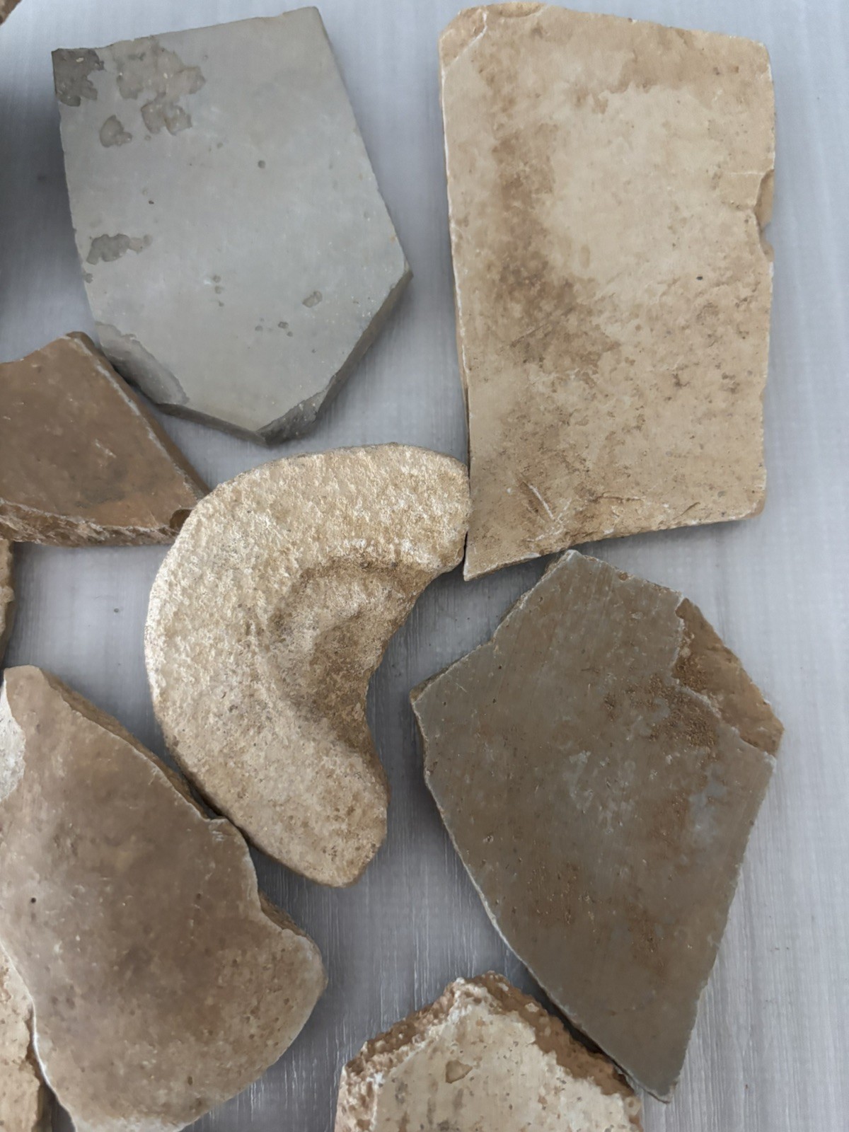 15+ Ancient Anasazi Native American 1-4” Pottery Shards Arizona L10-B FREE SHIP