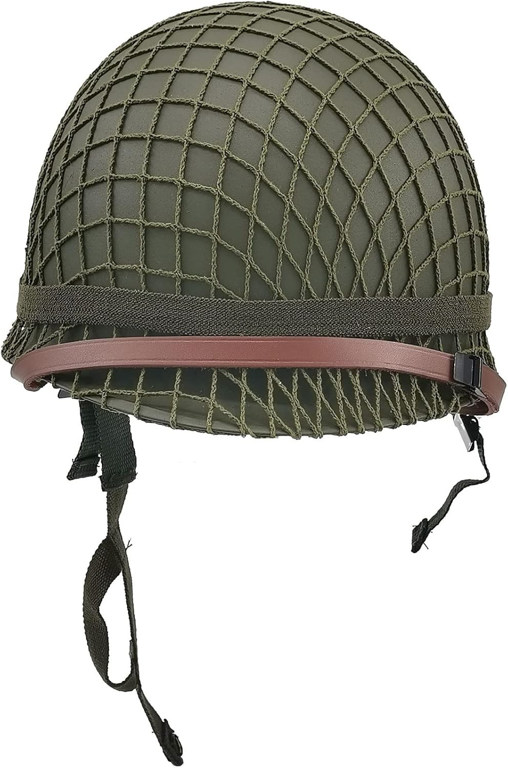 WWII US Army M1 Helmet, WW2 Gear, WW2 Helmet Metal Steel Shell Replica with Net/