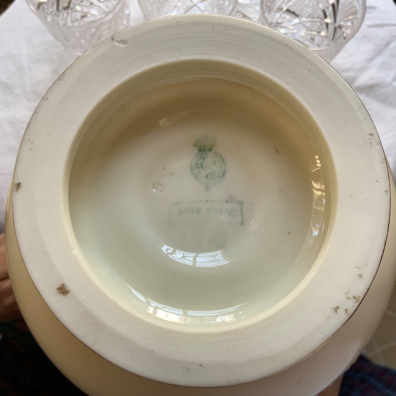 ANTIQUE ROYAL WORCESTER GILT & PAINTED HANDLED VASE C. 1884-1889 #1109 8 7/8"H