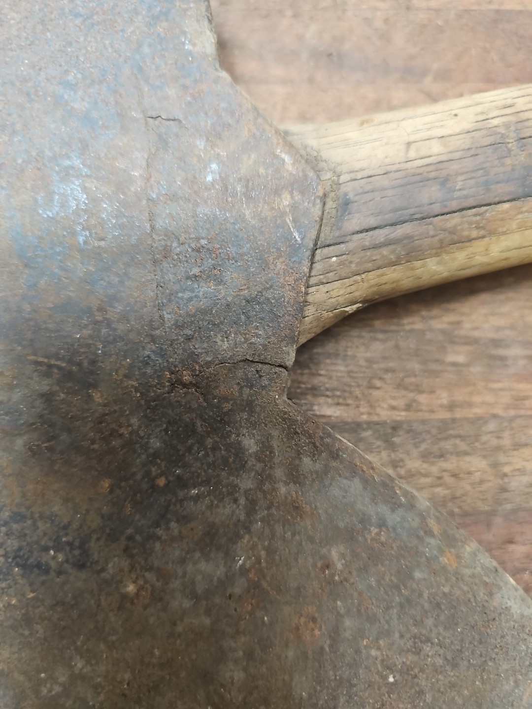 R24- Antique Daniel DRUA Hand Forge Broad Axe - PARADISE - LANCASTER PA 7lb 6oz