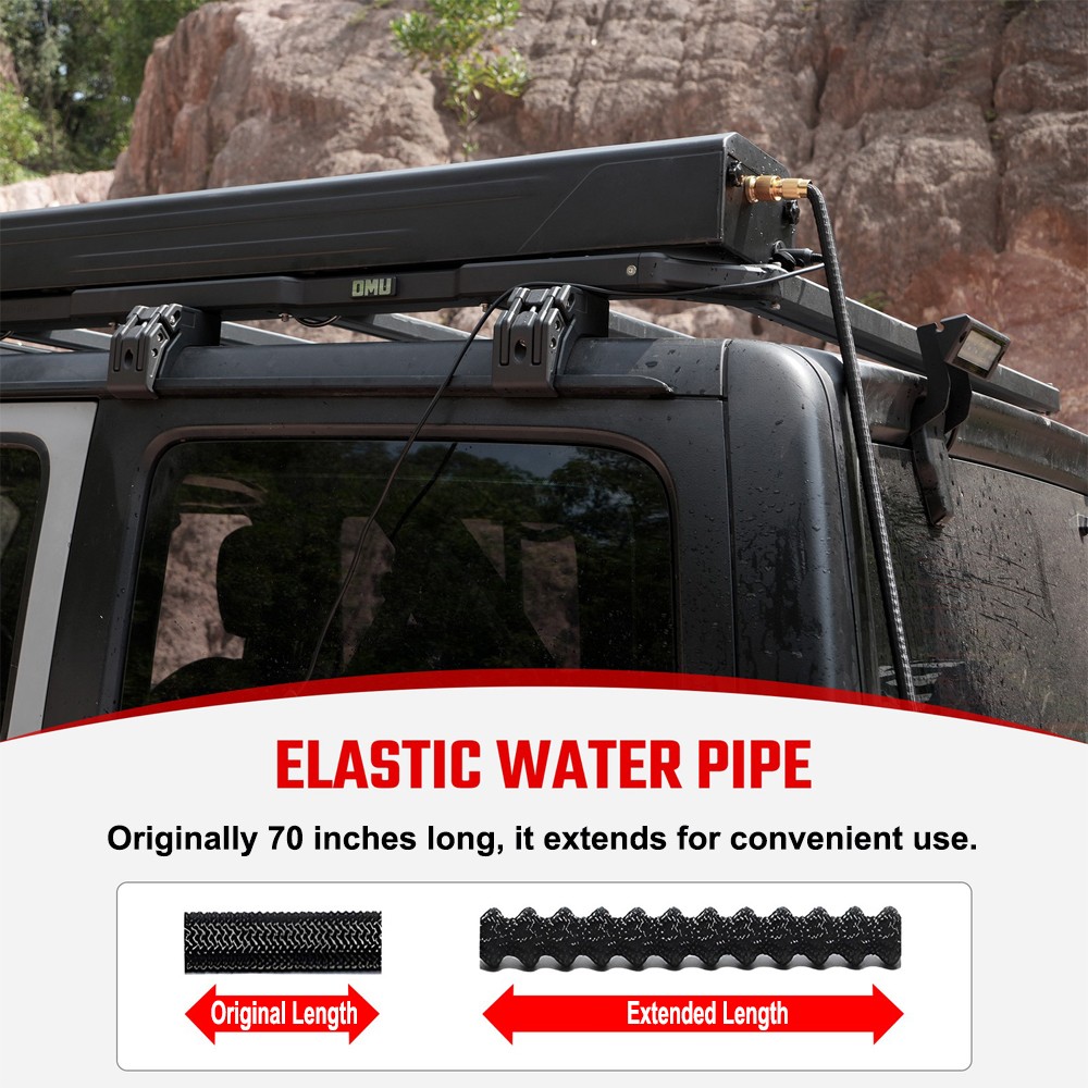 3 Spray Modes 30L Car Vehicle Roof Water Storage Tank Outdoor Camping Travelling