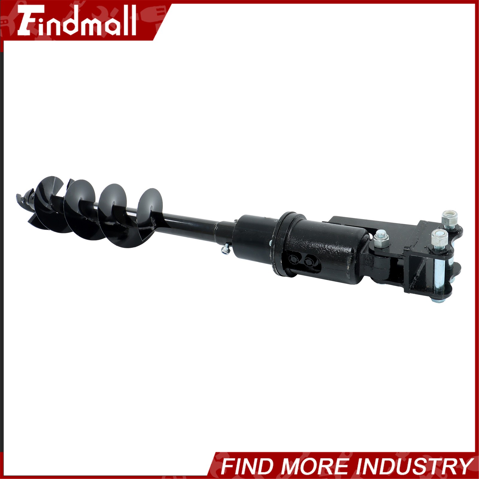 Findmall 200mm Auger Drill with Hoses for 1-1.5 Ton Mini Excavator