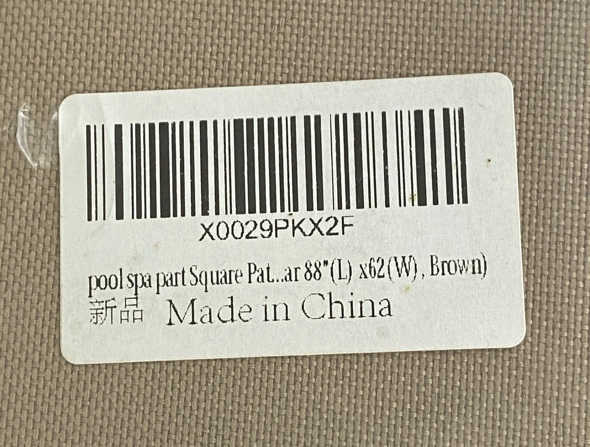 New Outdoor Waterproof Rectangular Hot Tub Cover 82 X 62 X 28 Inch