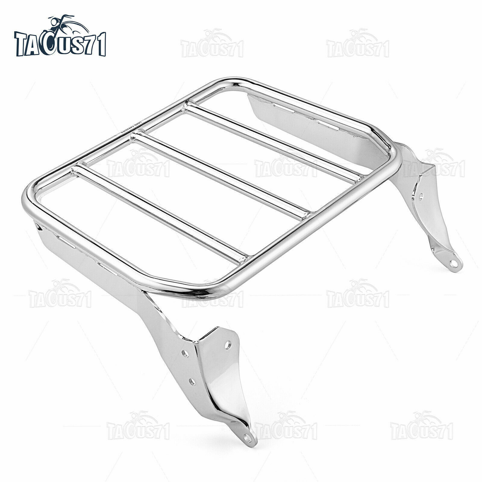 Detachable Chrome Sport Luggage Rack For 18-24 Harley Fat Boy Breakout Backrest