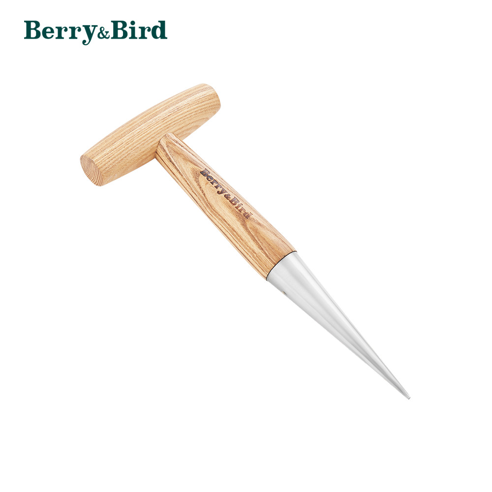 Berry&Bird Hand Dibber Garden Hole Punch Dibbler Tool for Planting Seeds & Bulbs