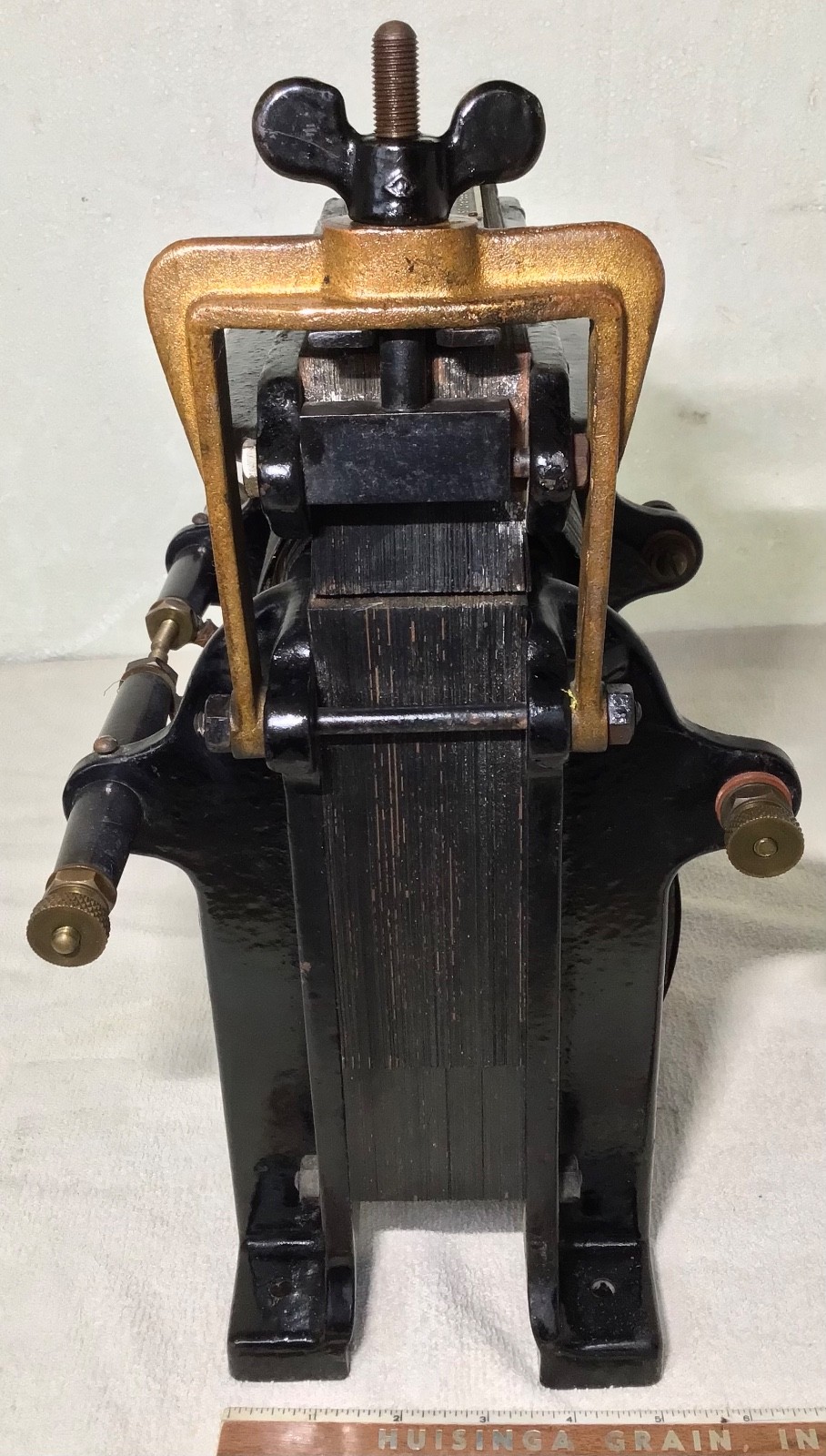 RARE 62 LB antique 1910's THORDARSON type T-2 old Spark-Gap WIRELESS TRANSFORMER