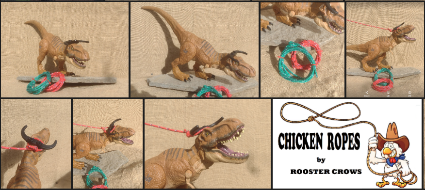 X-SMALL LARIAT LASSO PRACTICE ROPE~ for Table Top "Original Cowboy Toy"