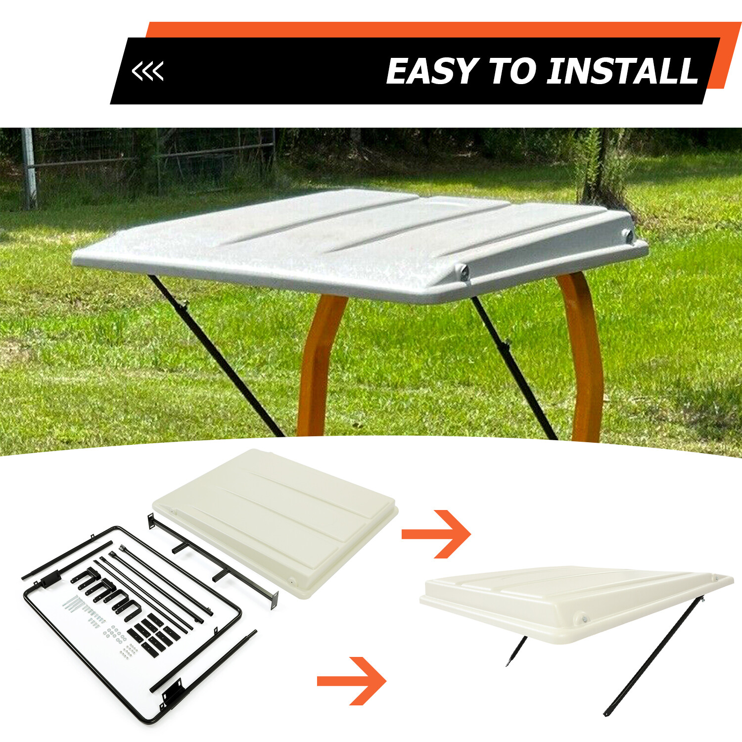 John Deere Universal Tractor Lawn Mower Top Canopy for ROPS