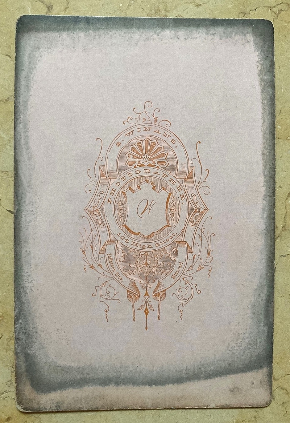 RARE! CIVIL WAR UNION PROVOST MARSHALL JEFFERSON CITY MO. CABINET PHOTO 1867