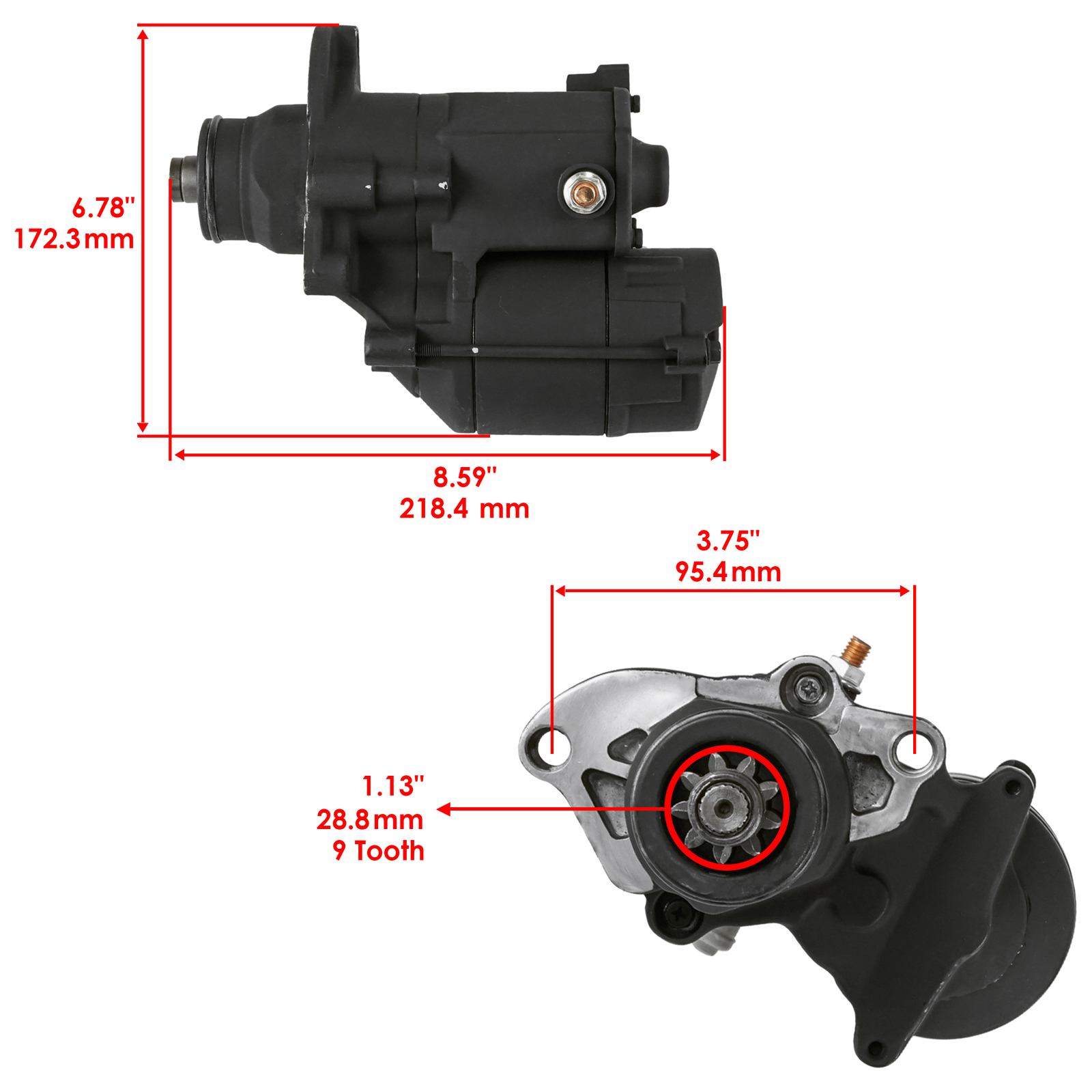 Starter For Harley Davidson Street Glide 1690cc 1803cc 2010-2012 2014-2016