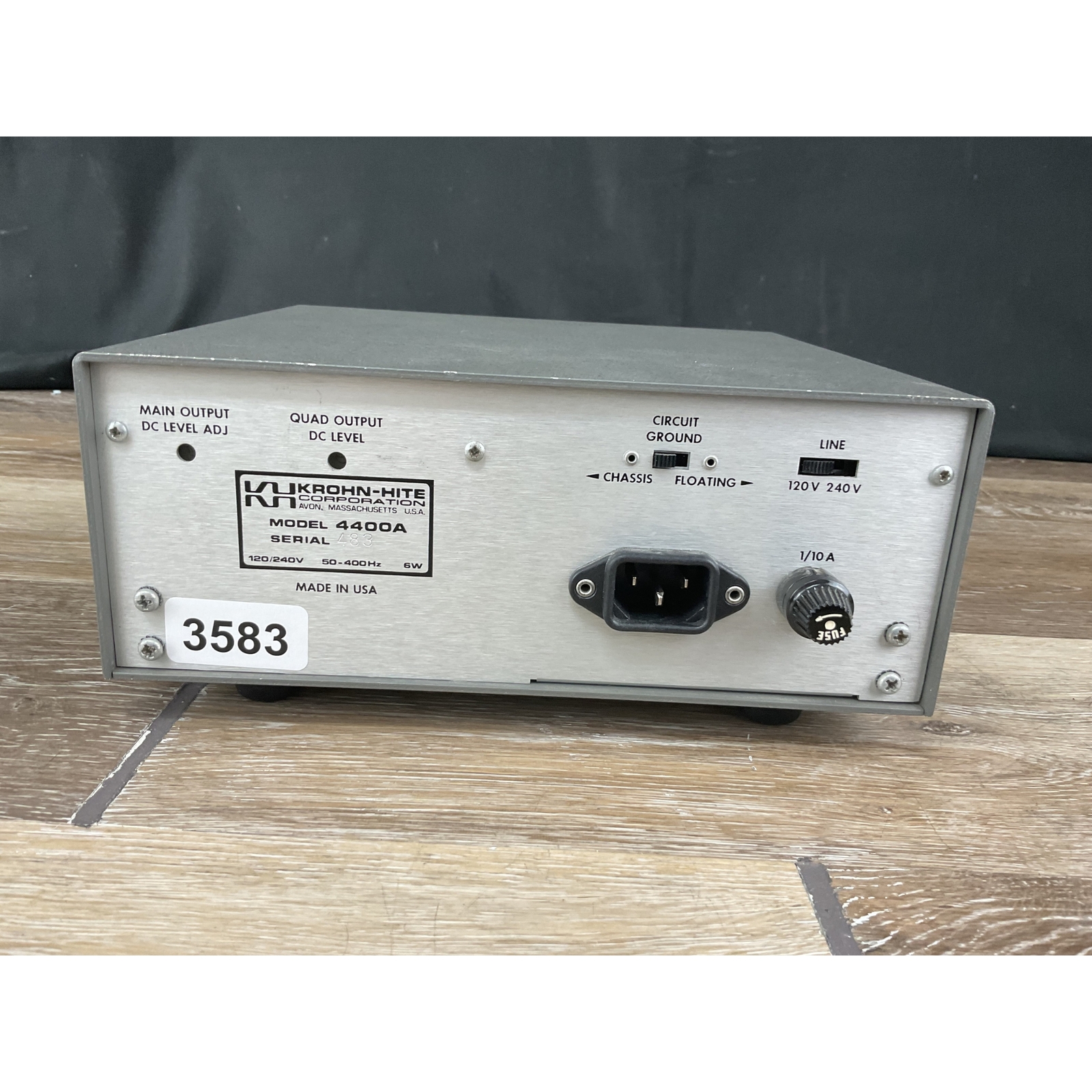 Krohn-Hite 4400A Low Distortion Oscilator Precision Audio Tester FREE SHIPPING