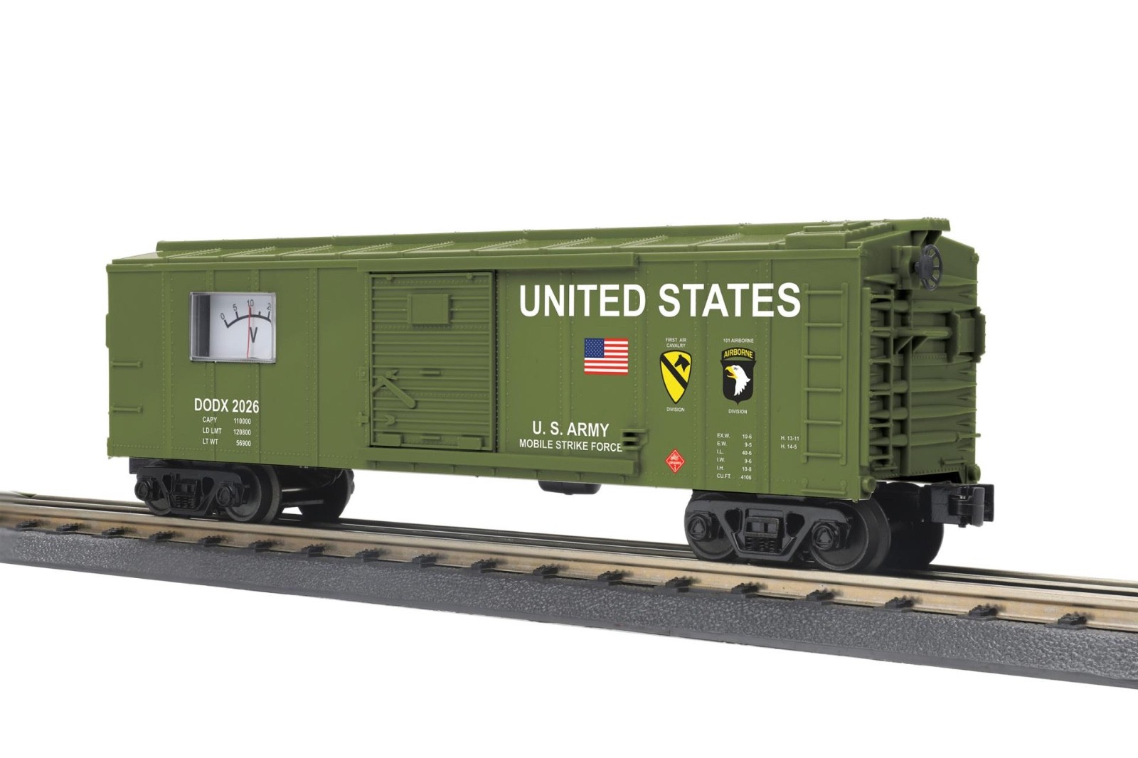 (Pre Order $110.99) MTH O Gauge US Army Power Meter Box Car