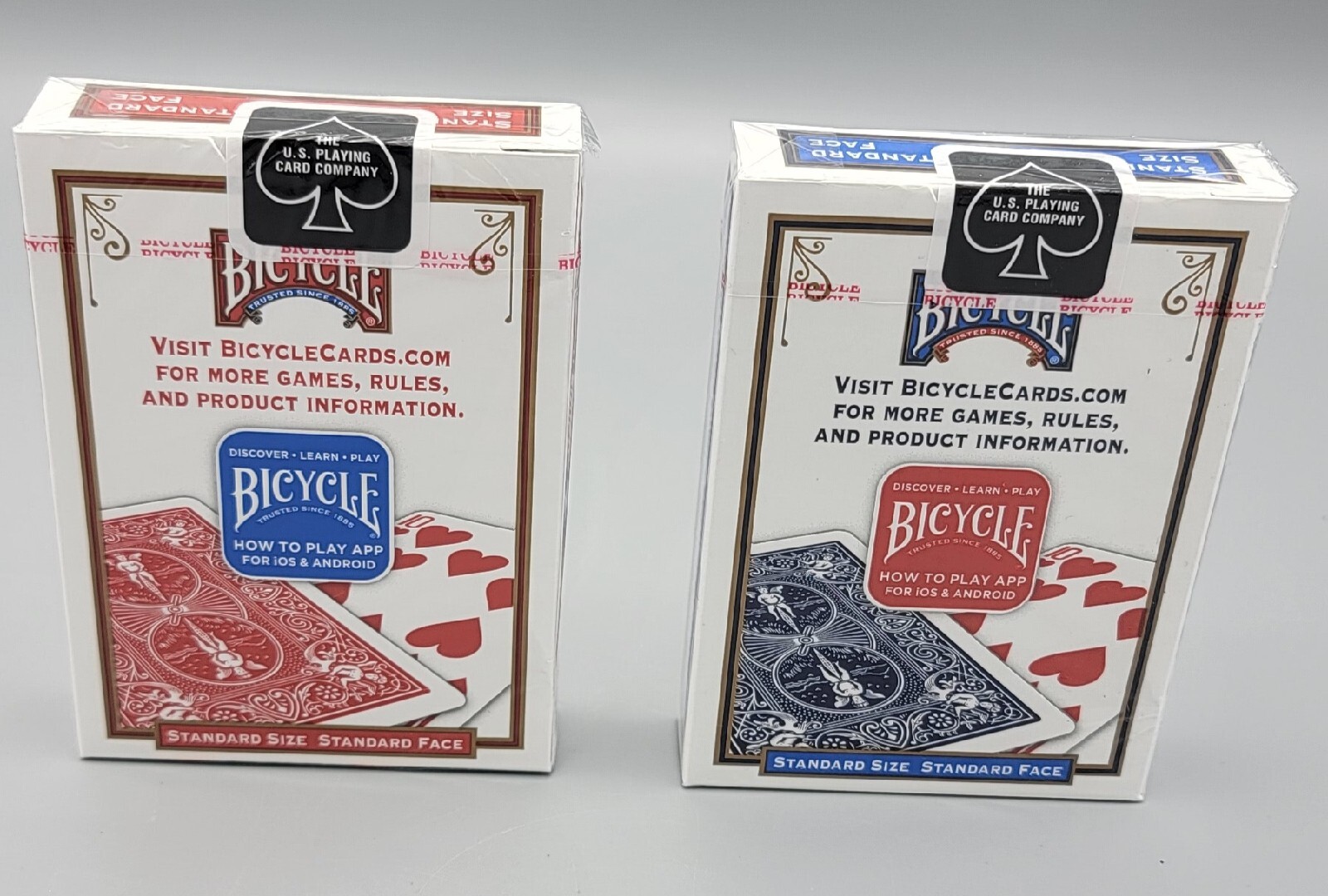 (2 Decks) Bicycle Standard Playing Cards Red/Blue [New & Sealed]