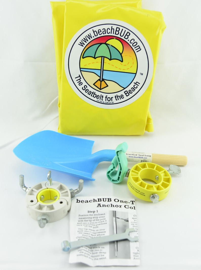 BeachBUB Ultra Beach Umbrella Base Yellow- Incomplete