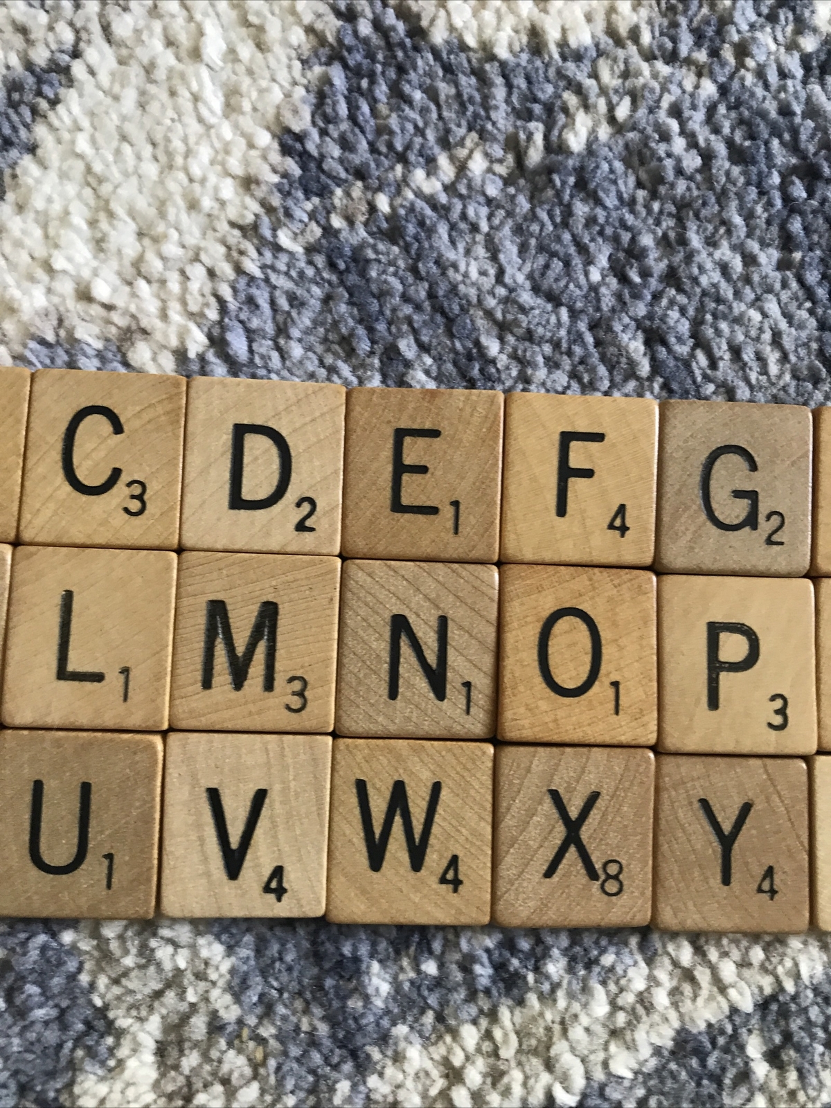 Vintage Scrabble Tiles, Pick Your Letter! Crafts Replacement Teaching Wooden