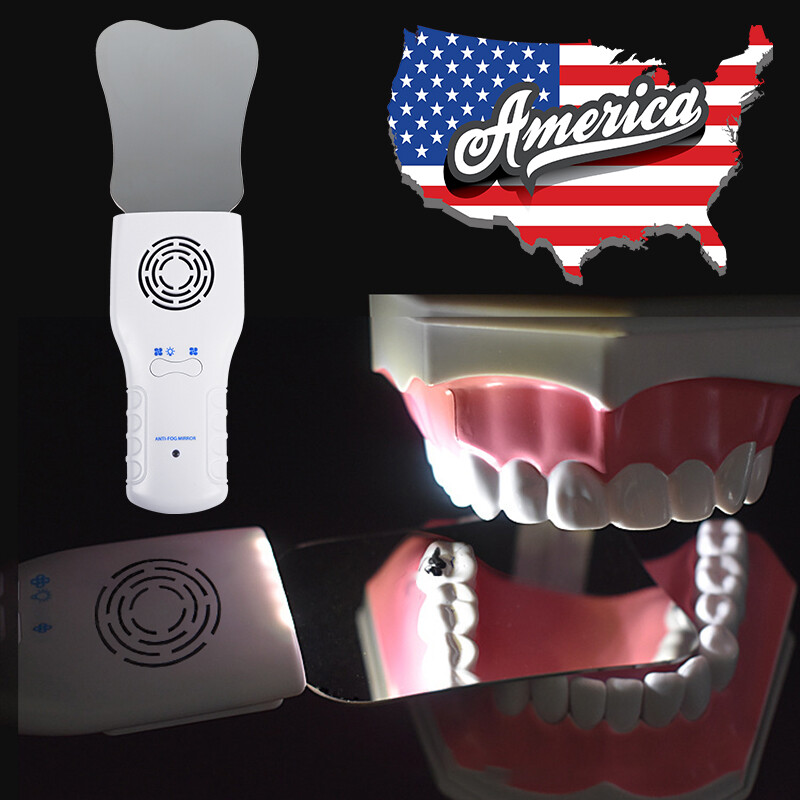 Dental Occlusal Mirror Fog Free LED Intra Oral Photo System 3 Mirrors Anti-Fog