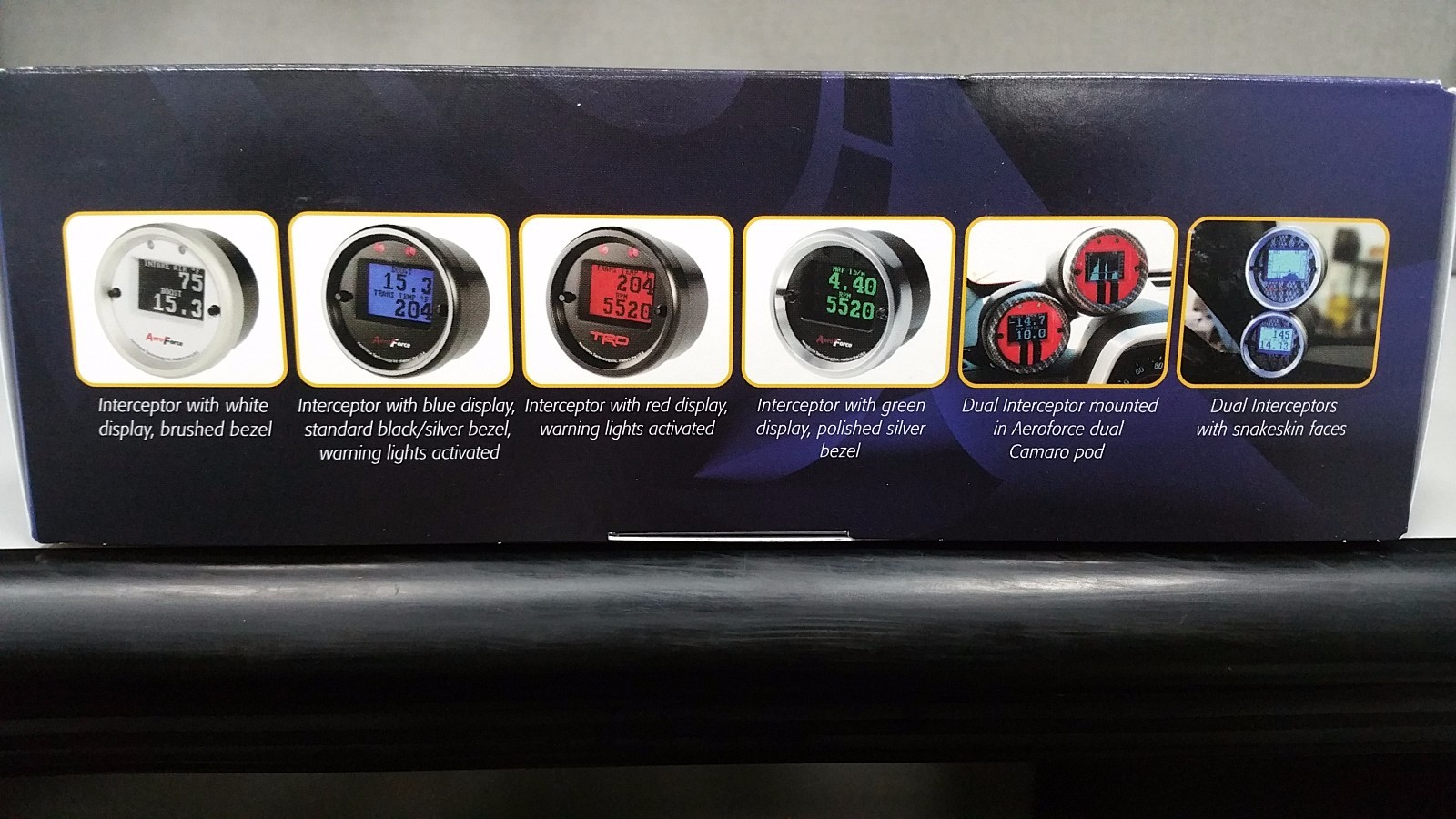 Aeroforce Interceptor OBDII Scan 52mm 2 1/16" Gauge CN201 White Display GM 2008+