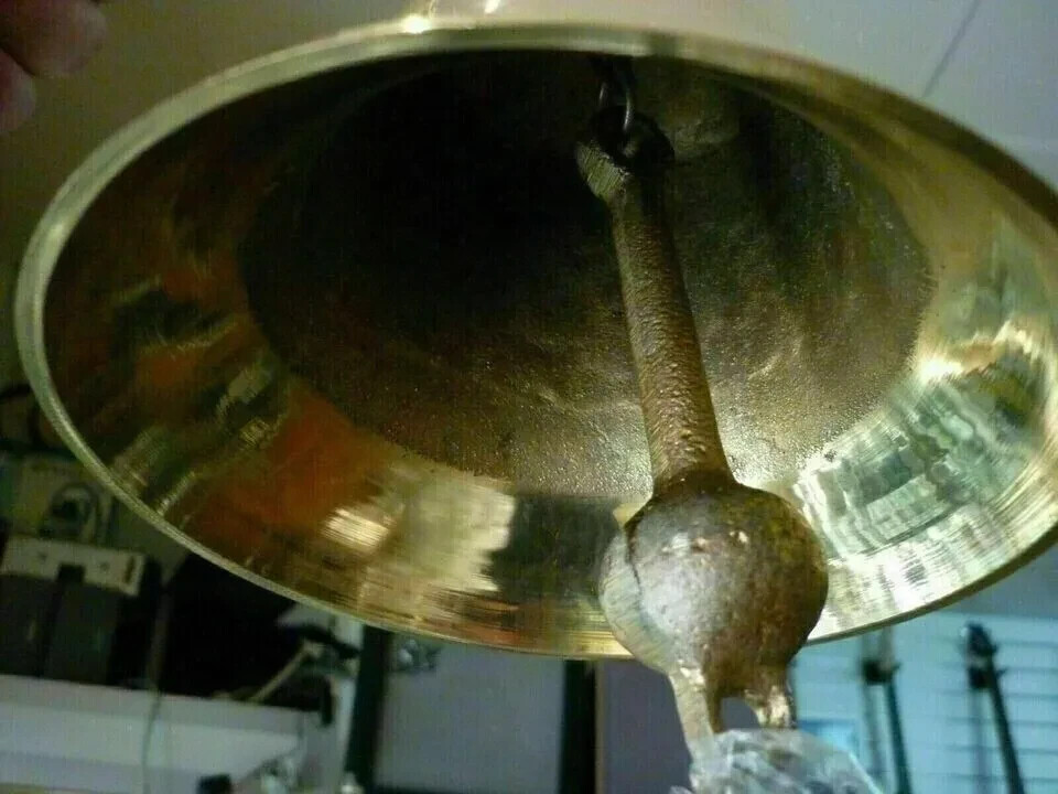 Large Nautical Ship's Boat Bell 11" Solid Brass Marine Maritime Wall Decor GIFT