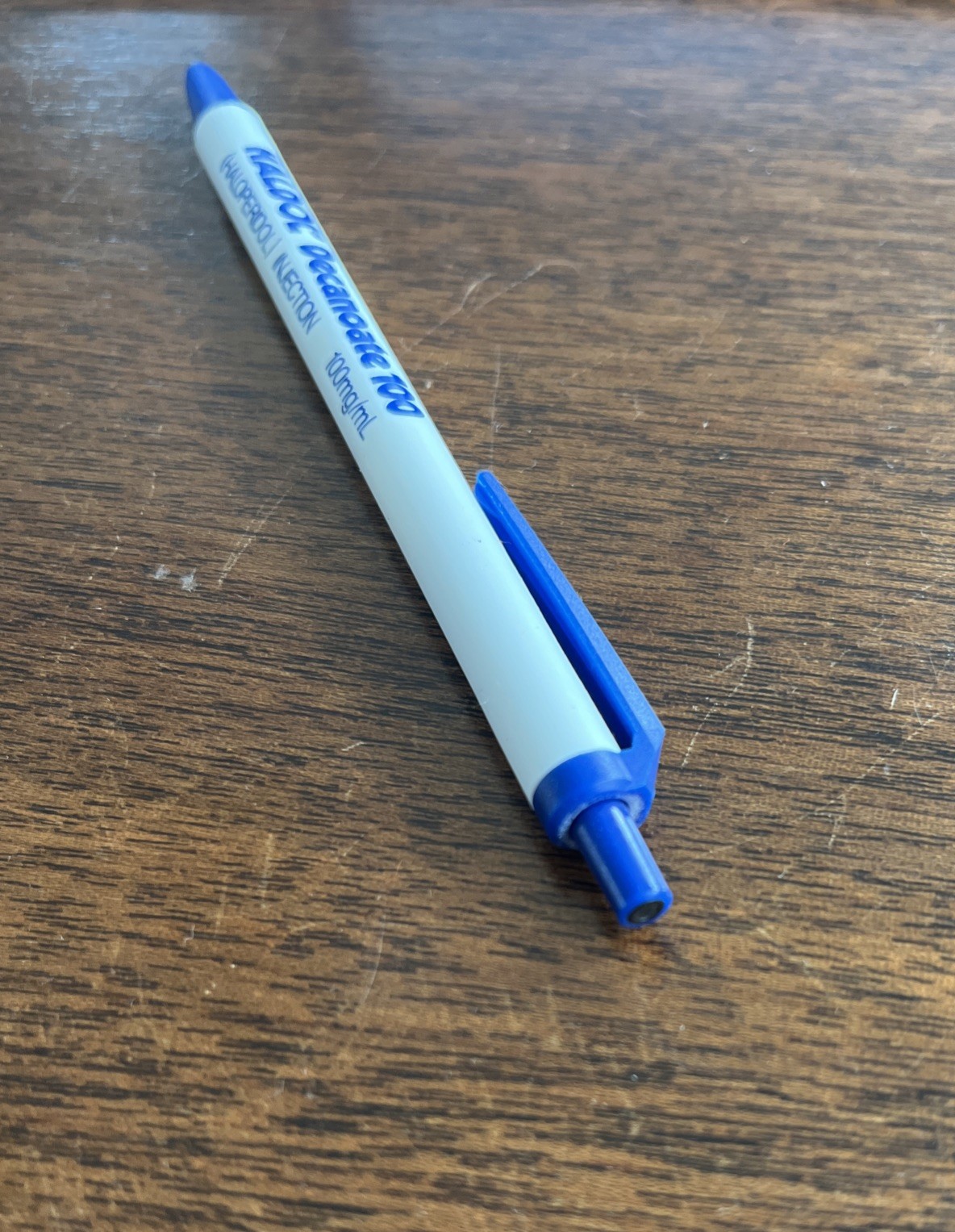 Haldol Medical Drug Rep Pharmaceutical Pen Rare Janssen Blue No Ink