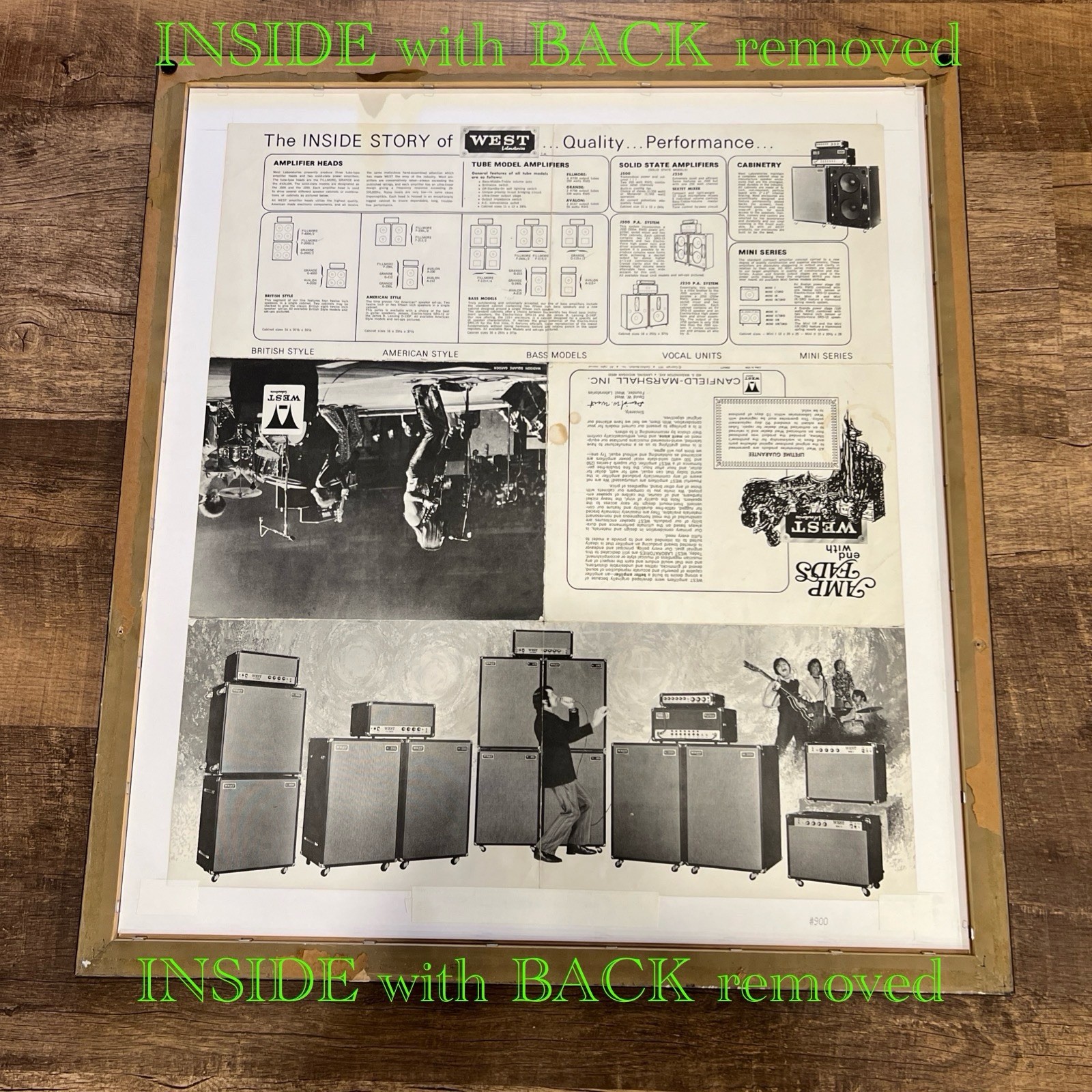 Grand Funk Railroad Original Jan. 1973 Poster POWER “West Makes It” Ad Amps RARE