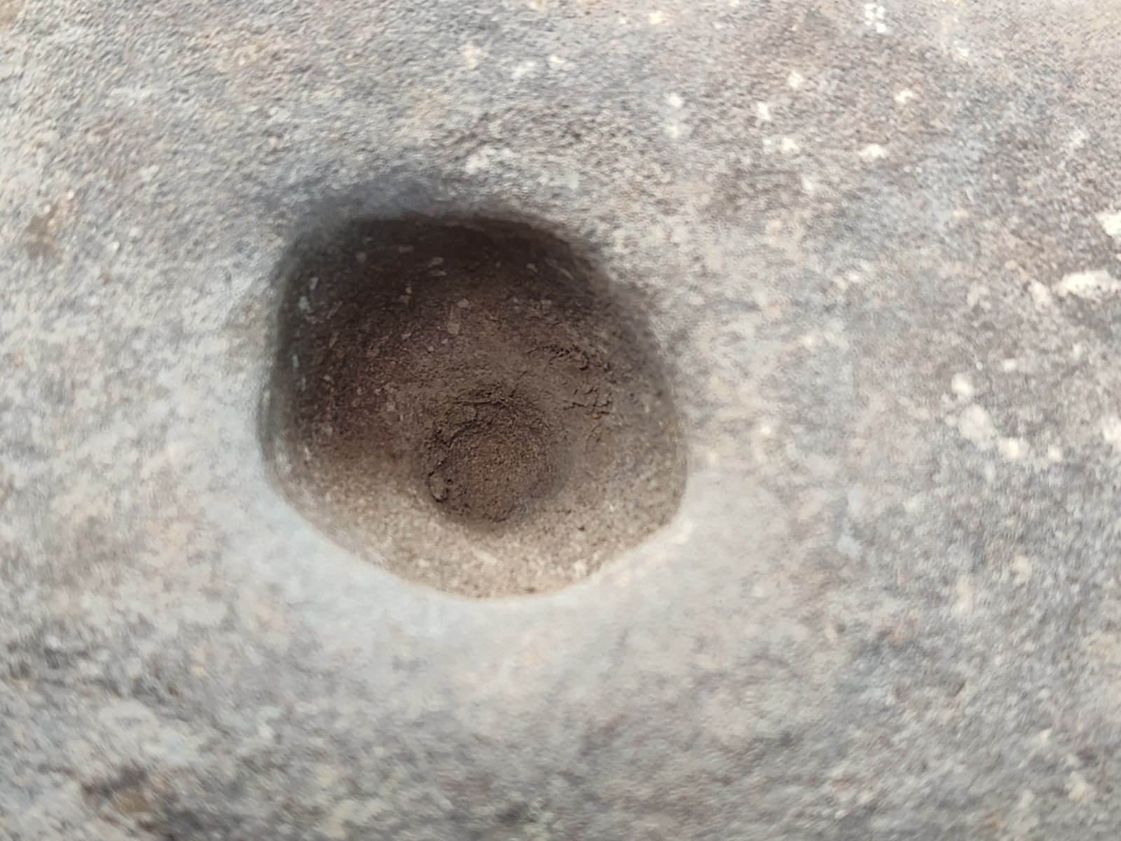 Indian Artifacts Fire Starting Stone Base Mortar Pre 1600