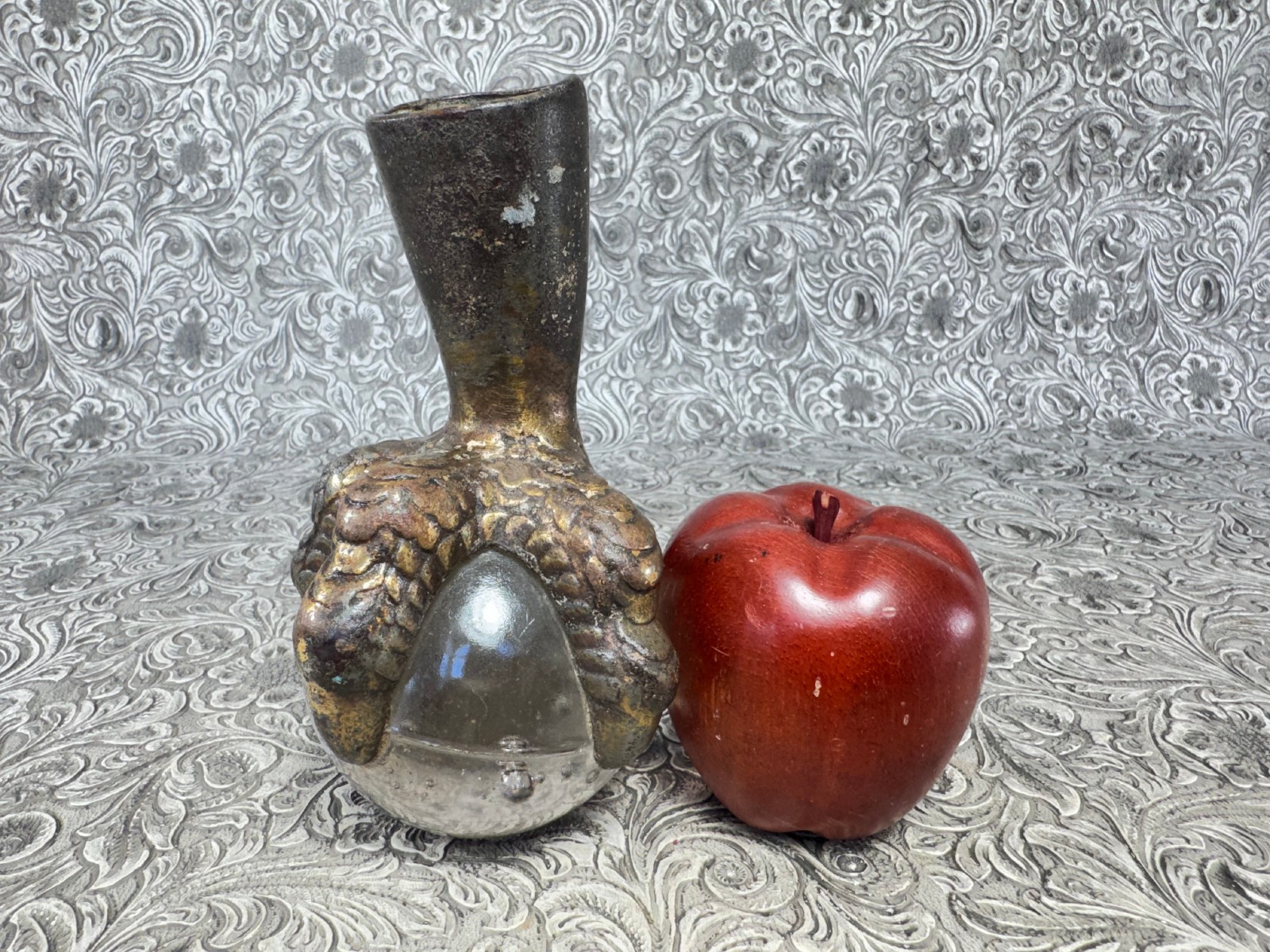 Antique Claw & Glass Ball Single 6" Foot Feet Cast Iron Furniture Hardware Table