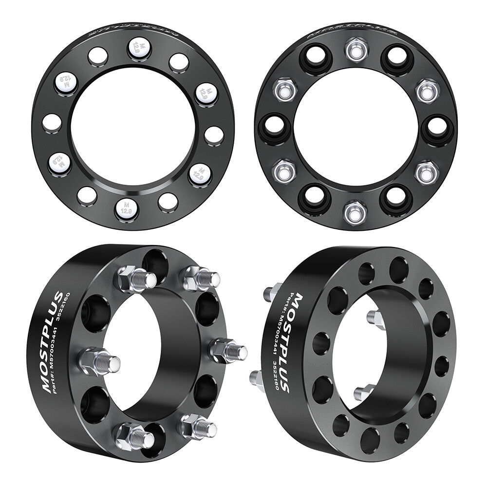 4Pcs 2 inch 6 Lug 6x5.5 Wheel Spacers Adapter For Chevy Silverado Suburban GMC