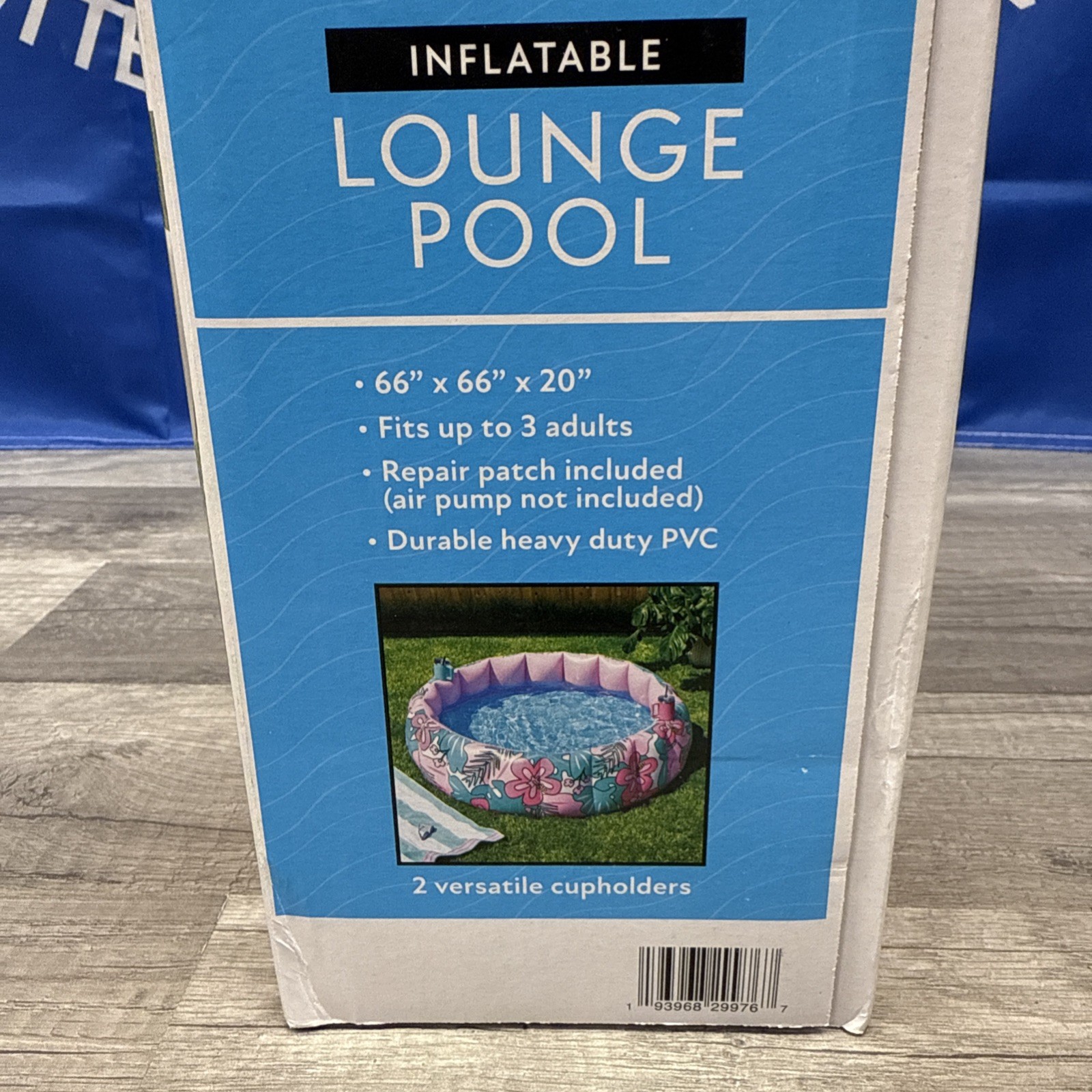 Member's Mark Inflatable Lounge Pool with Cup Holders, Tropical