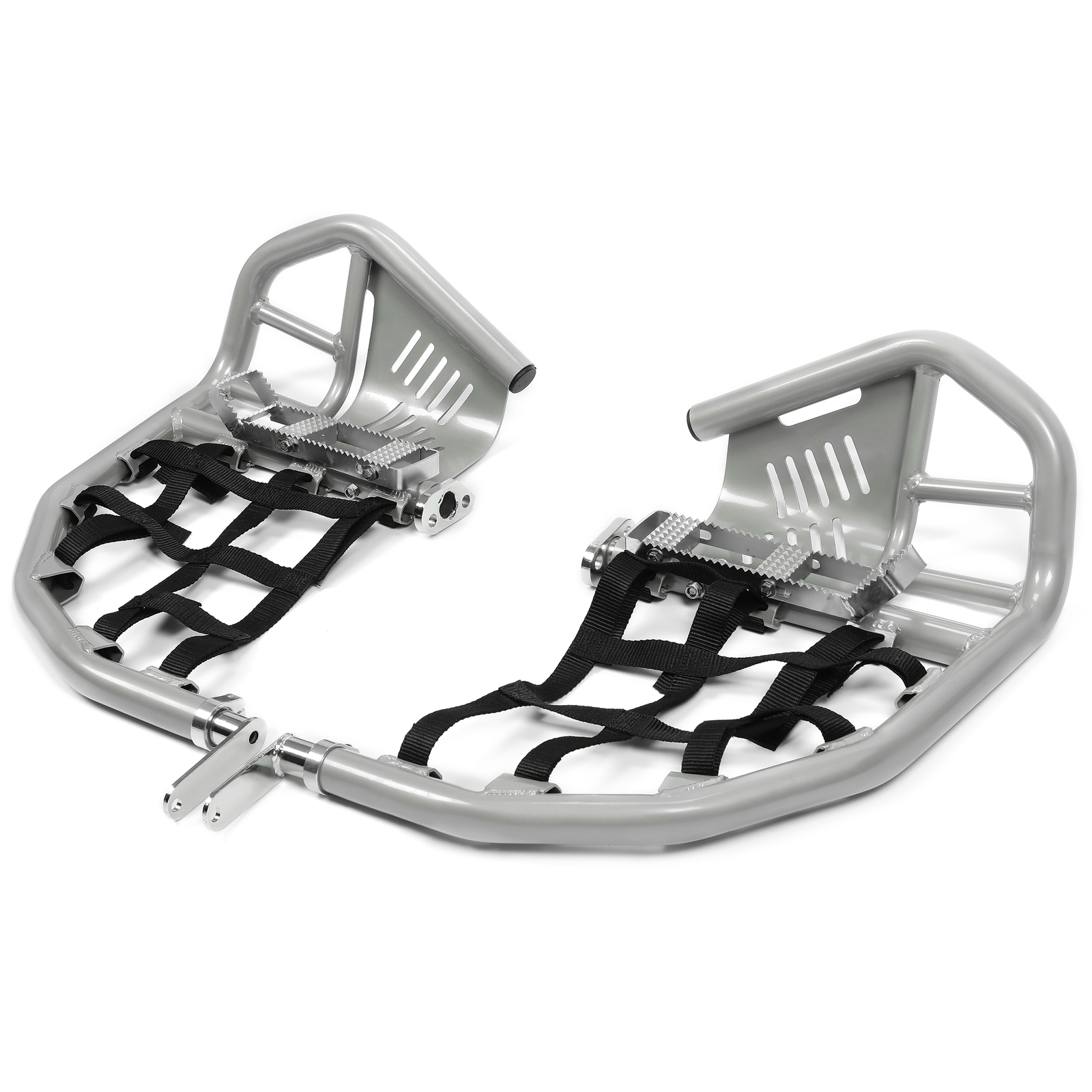 For Honda Sportrax 400 TRX 400EX 400X Nerf Bars Pro Peg Silver Bars Black Nets