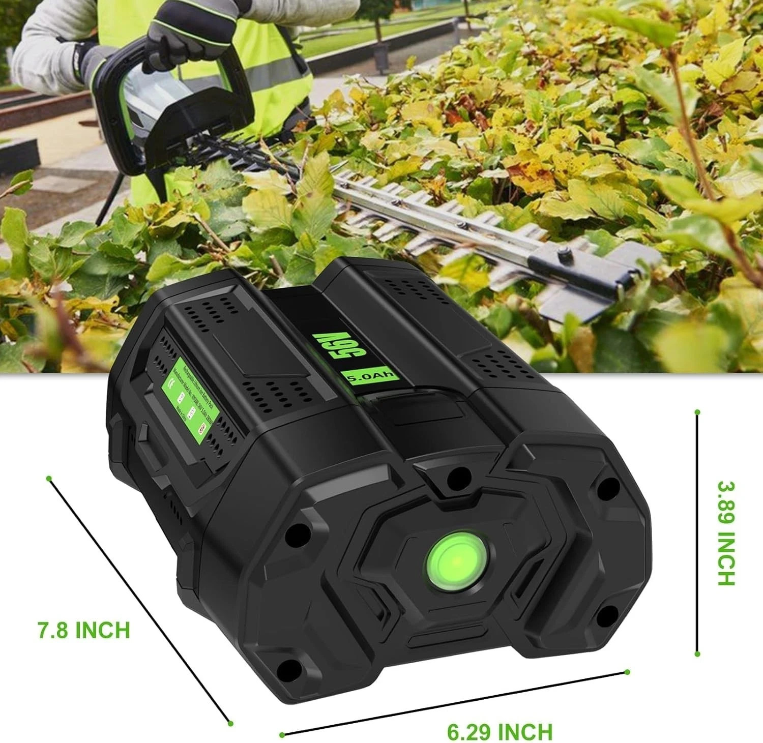 2x 56Volt 5.0Ah Lithium-ion Battery For EGO Power+ 56V BA5600T BA2800T BA2240