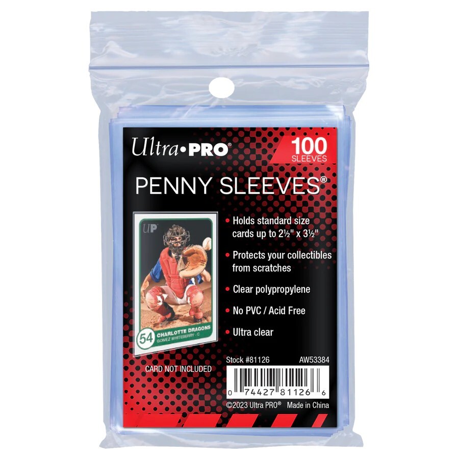 Ultra PRO Penny Sleeves-Team Bags-Thick-Tall 100 500 1000 5000 10000 U Pick