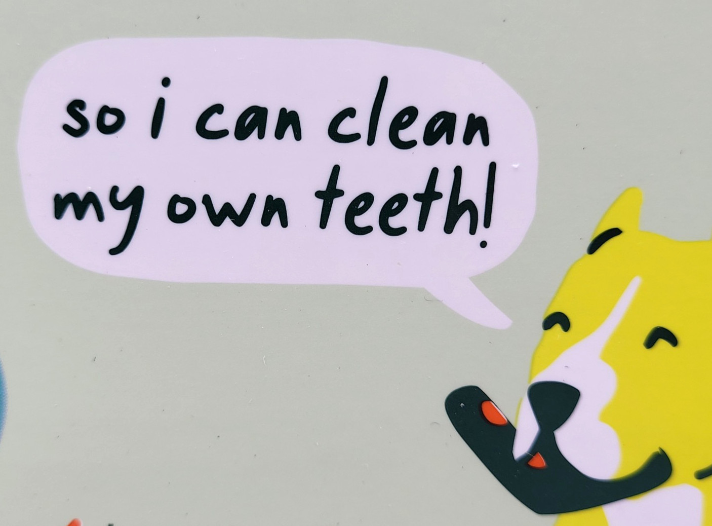 Woof Bite n' Brush Large Treat Holder Toothbrush Tough Non Toxic For Dogs 7.5"