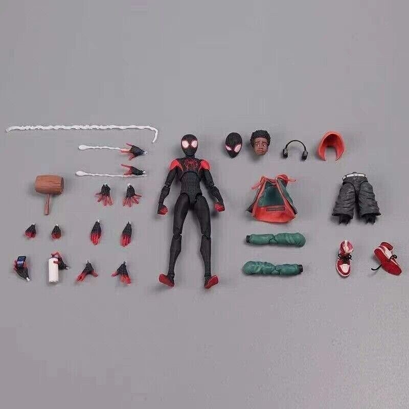 6'' Spider-Man Into The Spider-Verse Miles Action Figure SV-Action New In Box