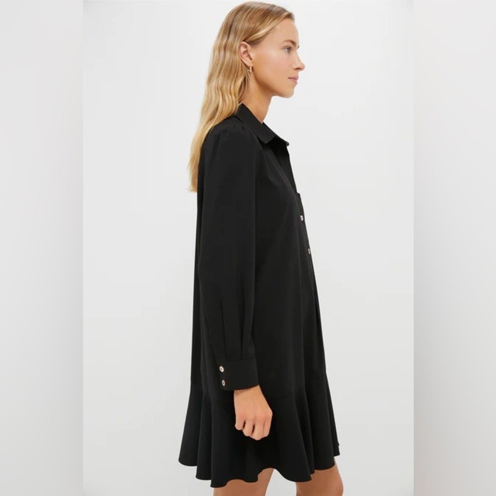 TUCKERNUCK Black Crepe Callahan Shirt Dress size XL