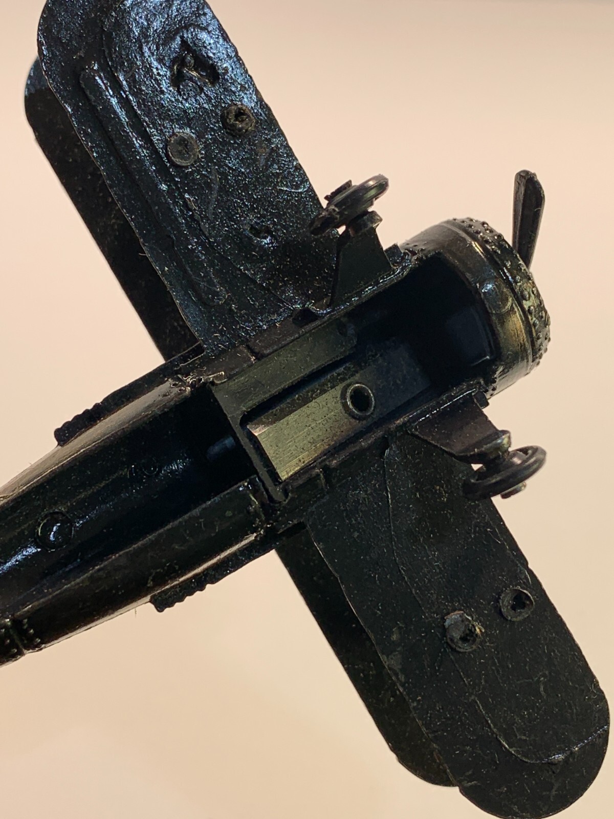 Vintage Die-Cast Pencil Sharpener Biplane PSF1