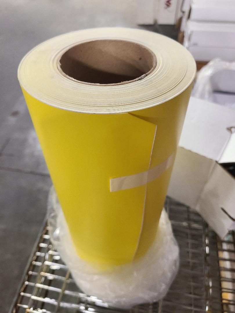 3.4 mil Paint Spray Mask Stencil Vehicle Auto Vinyl Self-Adhesive Yellow & White