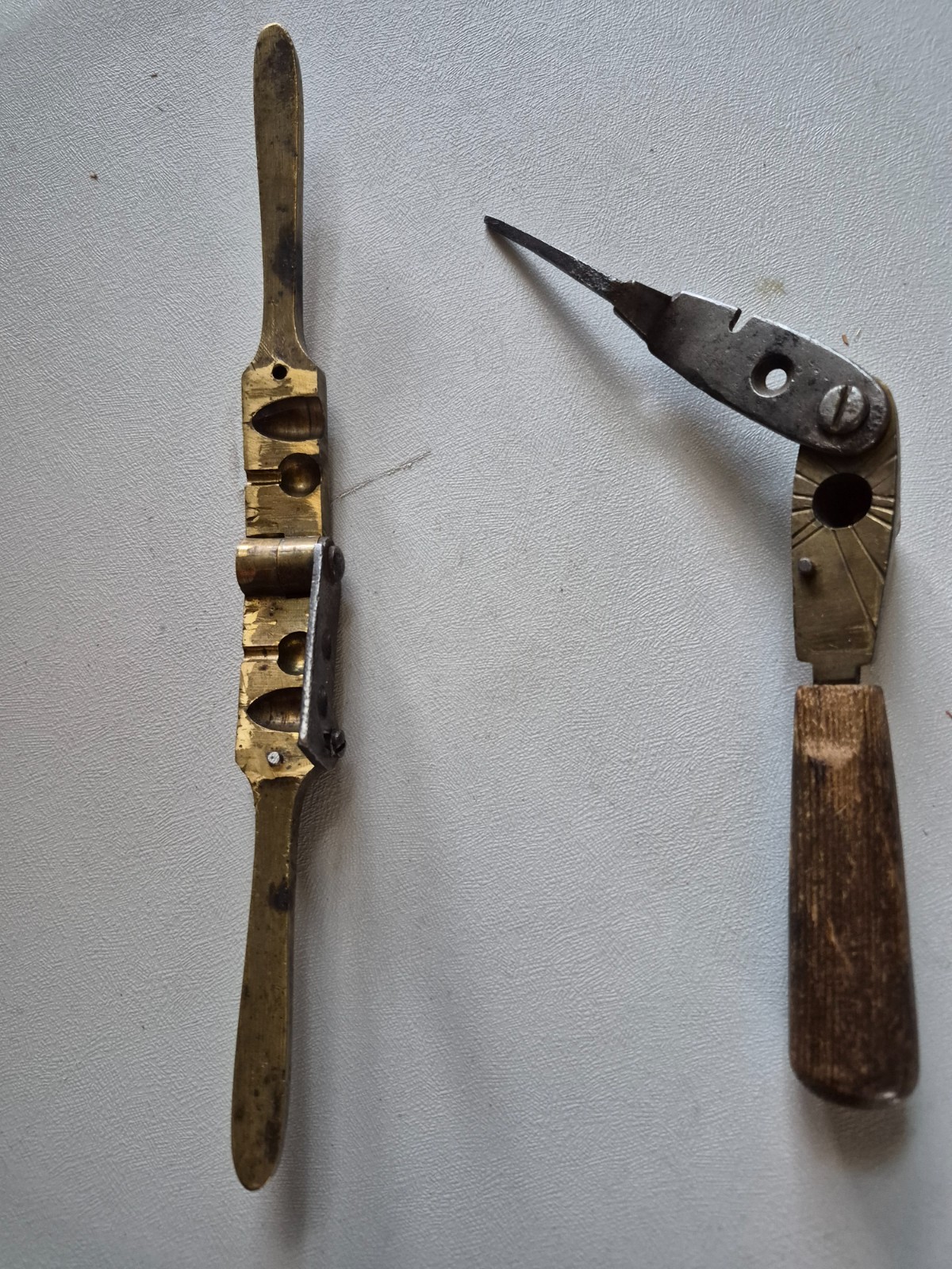 Two Civil War Era Bullet Molds