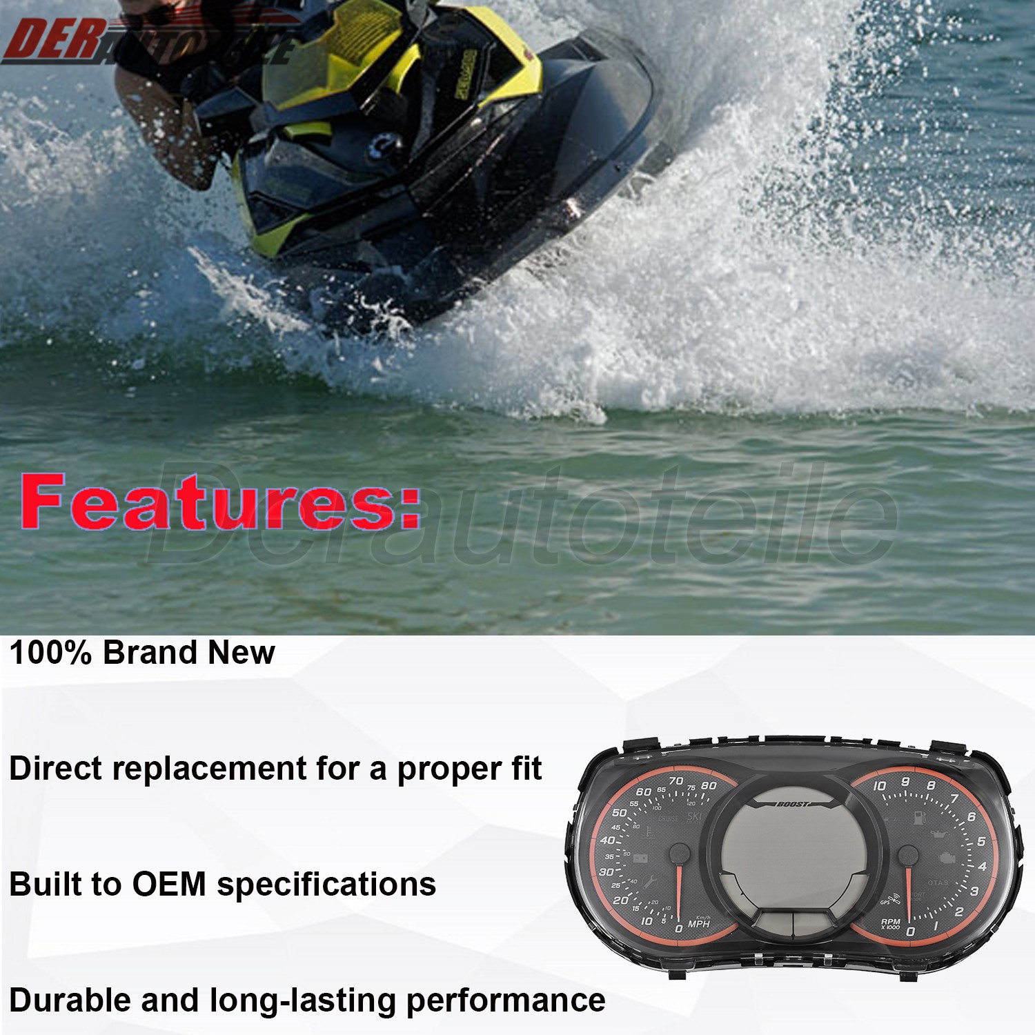 For 2012-2013 Sea-Doo RXT-X / RXP-X 260 LCD Cluster Display Gauge 278002716 NEW