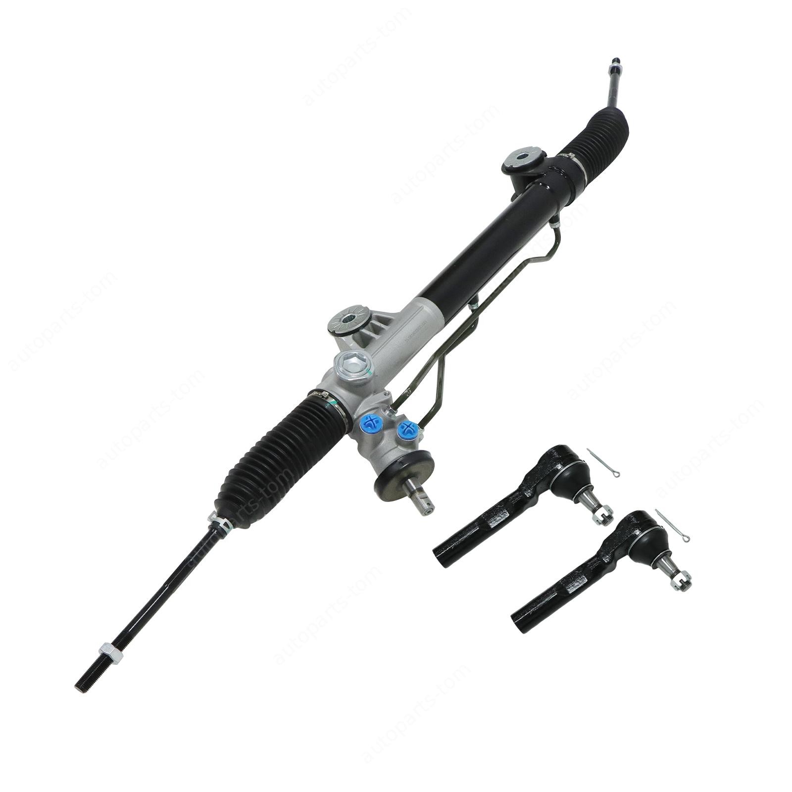 Power Steering Rack and Pinion+Outer Tie Rods For Chevy Silverado Sierra 1500