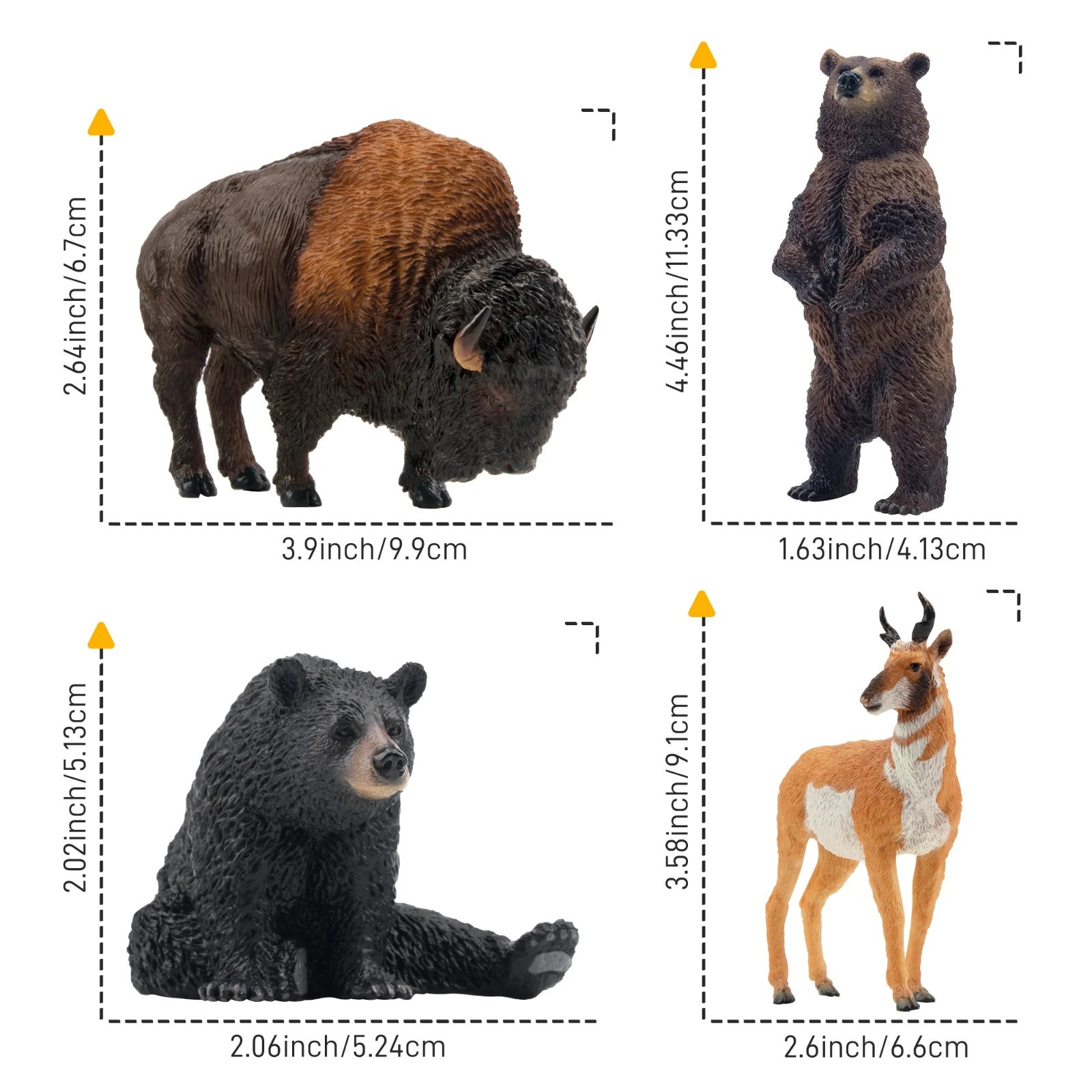 Toymany Forest Animal Figurine Playset Collectible Toy Set